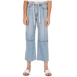 NWT HABITUAL Rhys Crop Wide Leg Belted Pants